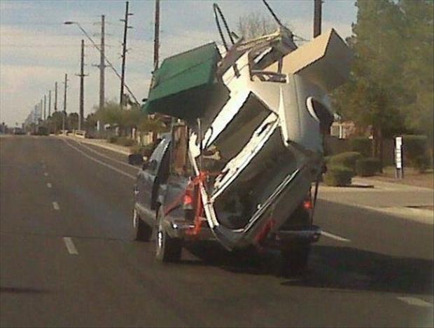 How not to pack your vehicle