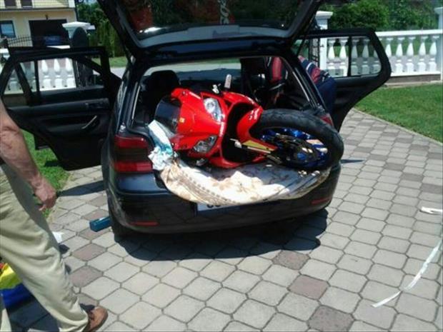 How not to pack your vehicle