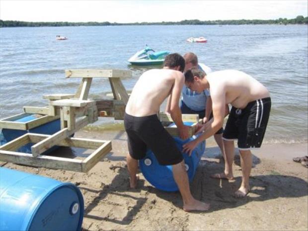 How to make a floating picnic table