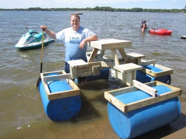 How to make a floating picnic table