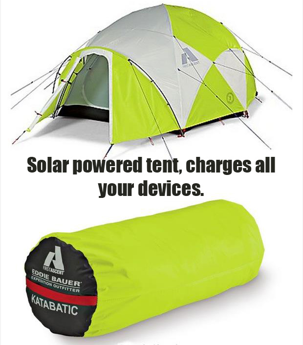 compact tent backpack - Solar powered tent, charges all your devices. Festascent Eddie Bauer Expedition Outfitter Katabatic