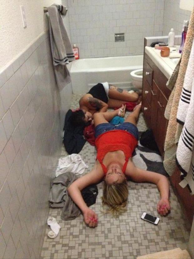 People can pass out anywhere