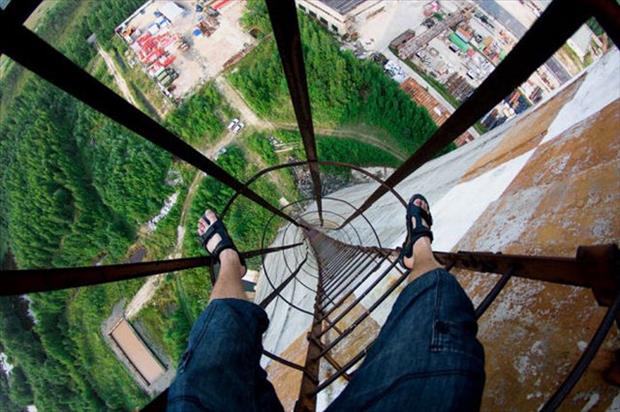 So you're afraid of heights?