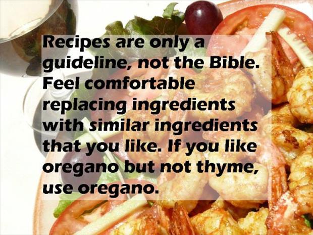 junk food - Recipes are only a guideline, not the Bible. Feel comfortable replacing ingredients with similar ingredients that you . If you oregano but not thyme, use oregano.