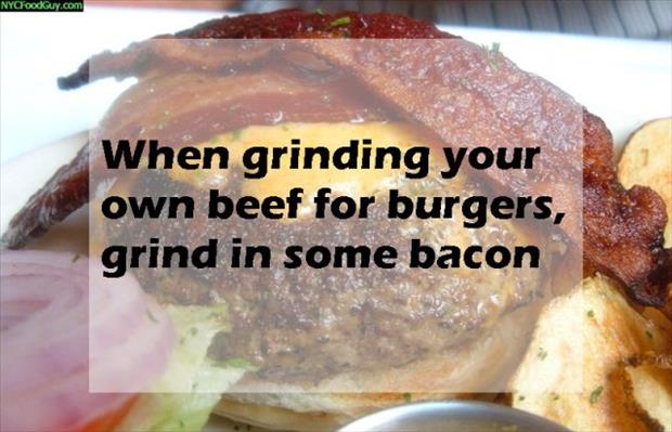 junk food - NYCFoodGuy.com When grinding your own beef for burgers, grind in some bacon