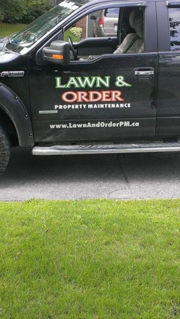 gardening company names - Lawn & Order Property Maintenance