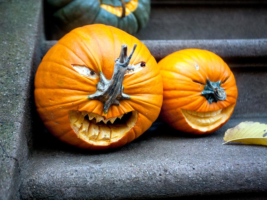 Crazy pumpkin carvings