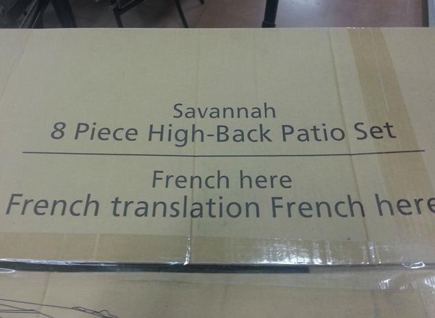 onejob reddit - Savannah 8 Piece HighBack Patio Set French here French translation French here
