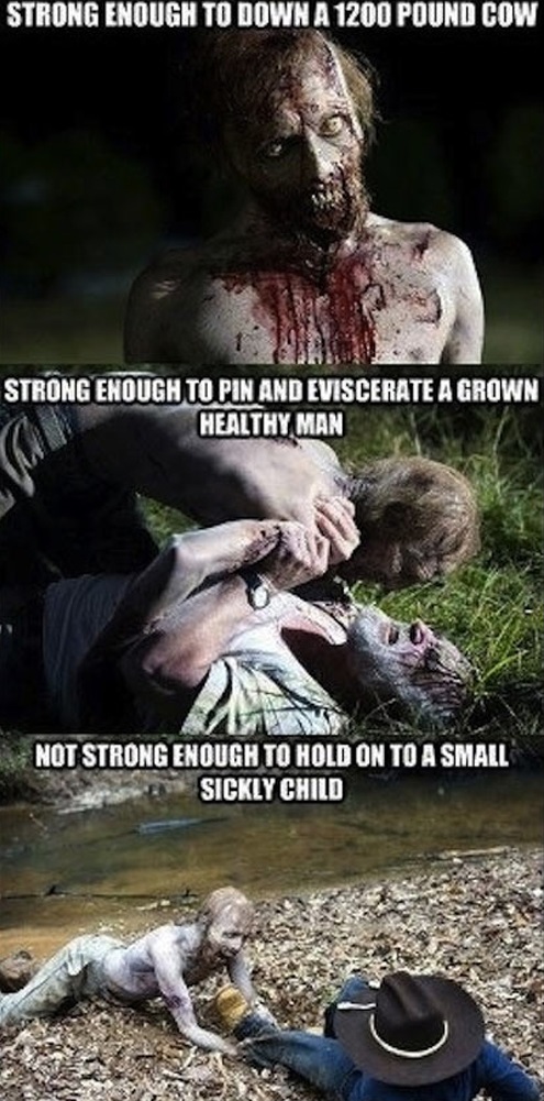 Funny things about the walking dead