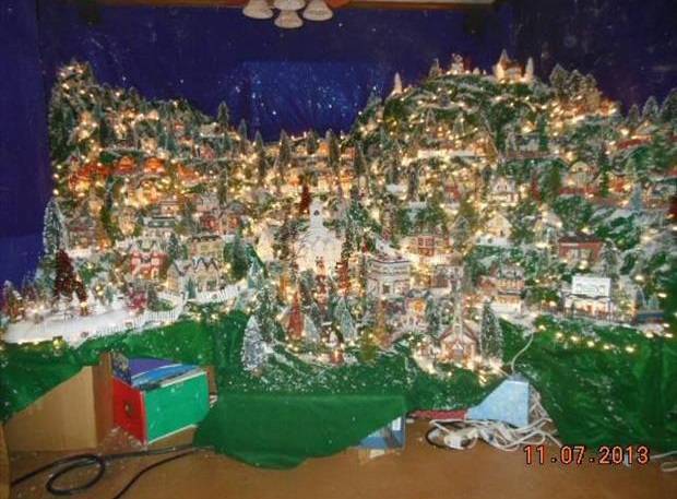 Cool miniature Christmas town
