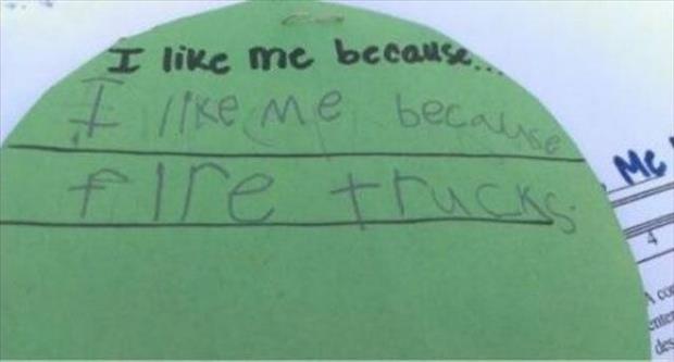 Funny things kids write in school