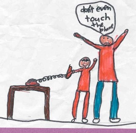 Funny drawing by kids