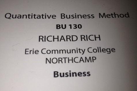 born for the job angle - Quantitative Business Method Bu 130 Richard Rich Erie Community College Northcamp Business