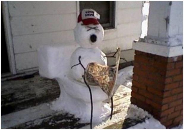 Extremely creative snowmen