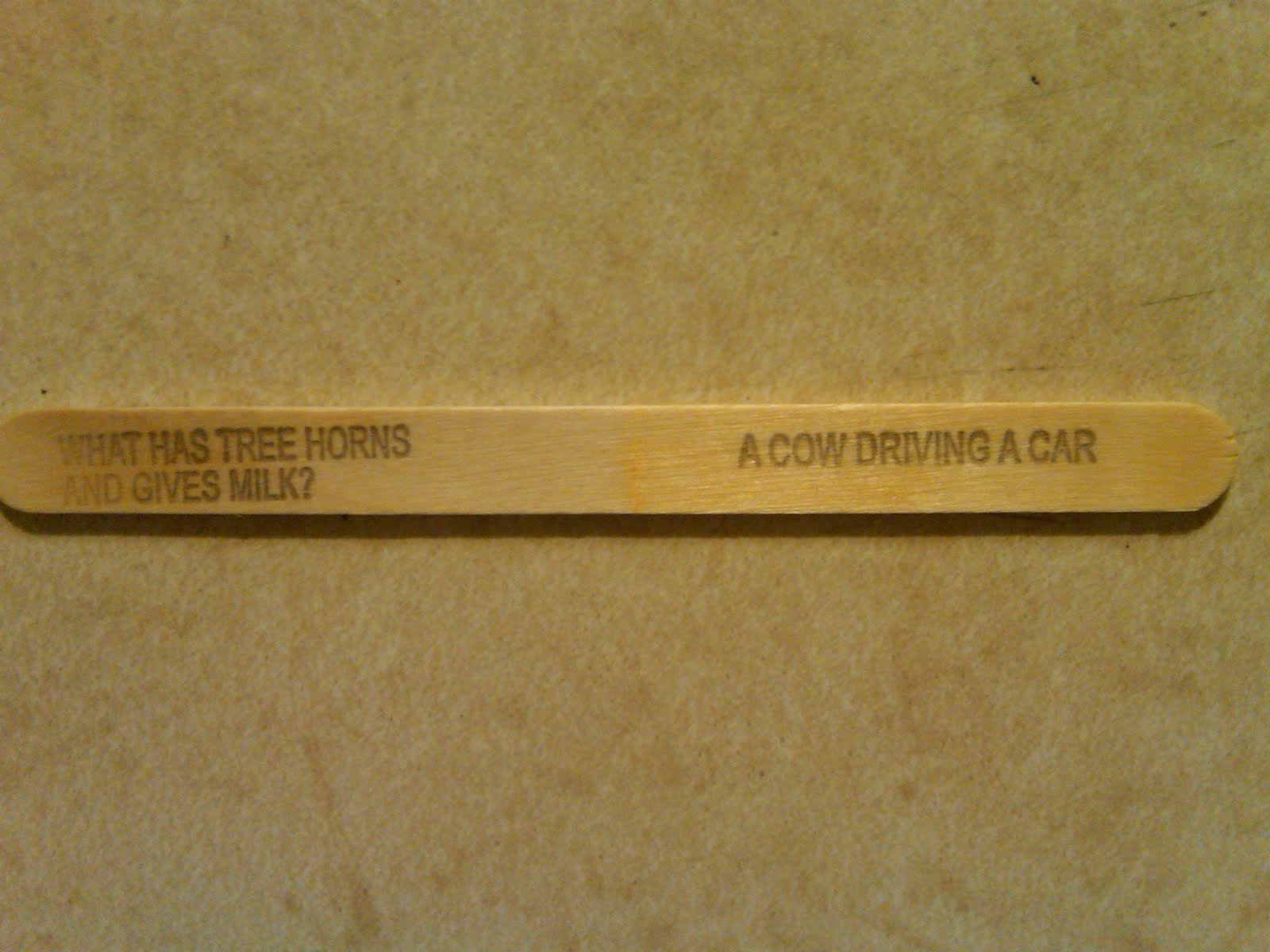 popsicle jokes - What Has Tree Horns And Gives Milk? A Cow Driving A Car