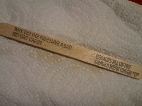 worst popsicle stick jokes - Why Did The Fish Have A Bad Report Card? Because All Of His Grades Were Underc