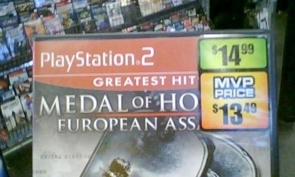 price tag fails - $1499 PlayStation 2 Greatest Hit Mvp Price Medal Of Ho Furopean Ass 13