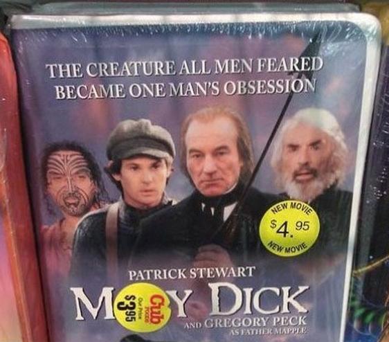 moby dick my dick - The Creature All Men Feared Became One Man'S Obsession Movie New $4 95 Rew Movie Patrick Stewart My Dick And Gregory Peck As Father Mappe