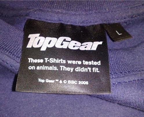 national motor museum, beaulieu - TopGear These TShirts were tested on animals. They didn't fit Top Gear & Bbc 2005