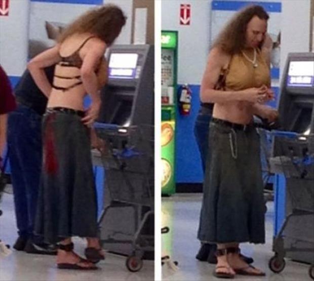 The happy shoppers of walmart