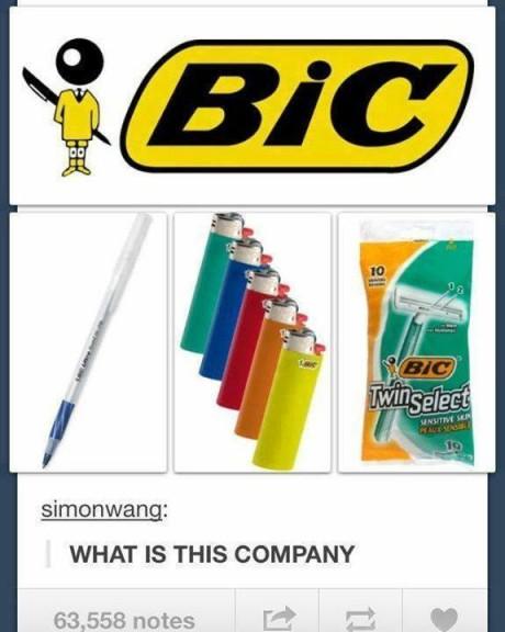 tumblr - logo bic graphic - Bic Bic TwinSelect Sme. simonwang What Is This Company 63,558 notes