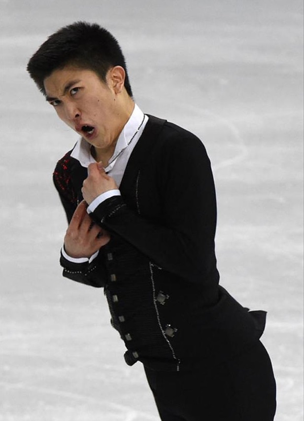 Funny figure skating faces