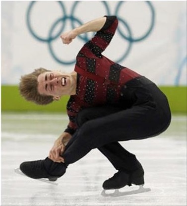 Funny figure skating faces