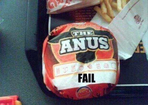 fast food horror funny fast food fails - The Anus Fail