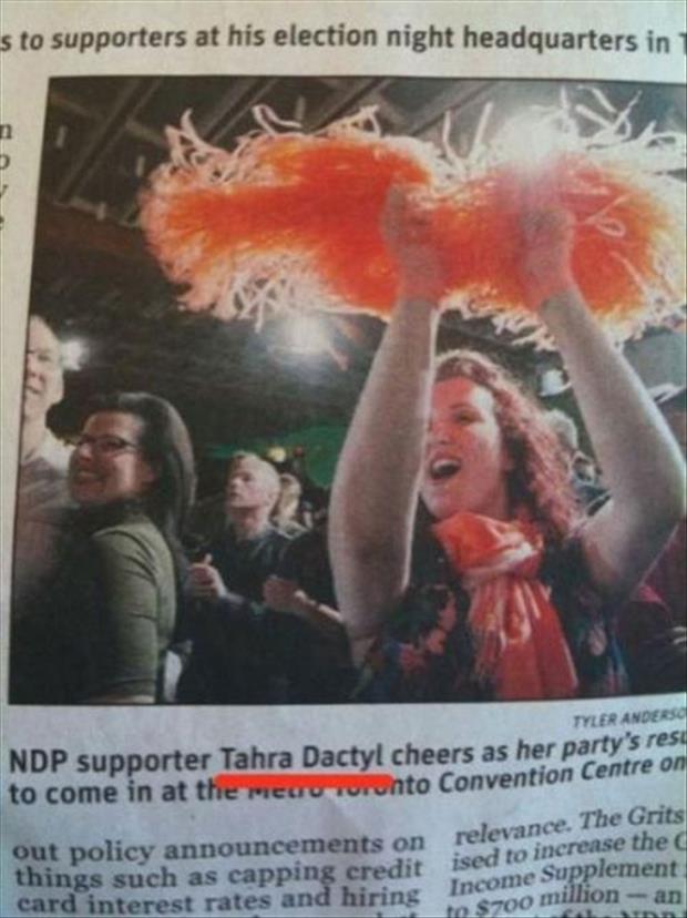 terra dactyl name - s to supporters at his election night headquarters in Tyler Anderson Ndp supporter Tahra Dactyl cheers as her party's resu unto Convention Centre on to come in at the menu relevance. The Grits out policy announcements on relev things s