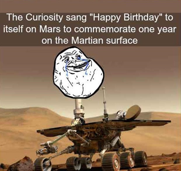 mars rover - The Curiosity sang "Happy Birthday" to itself on Mars to commemorate one year on the Martian surface