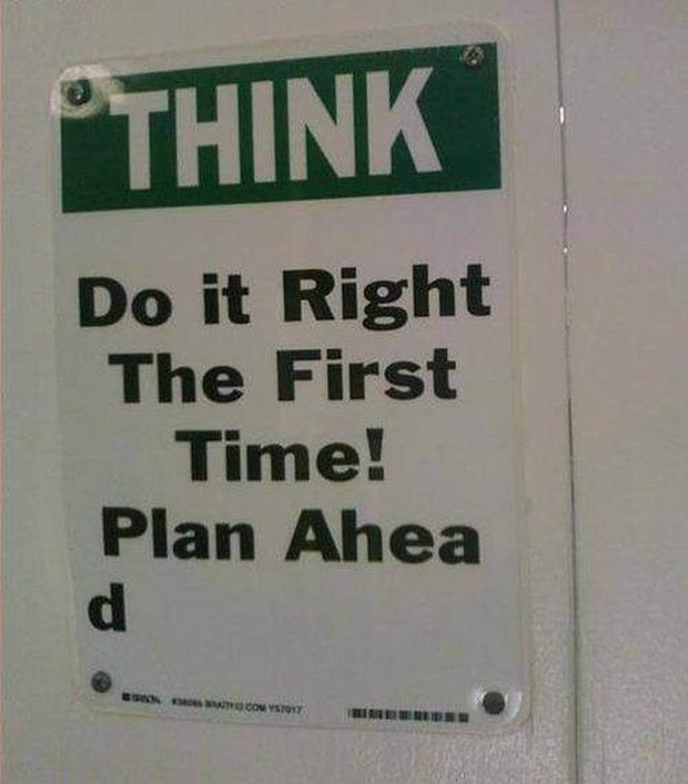 there must be a story behind - Othink Do it Right The First Time! Plan Ahea Conto