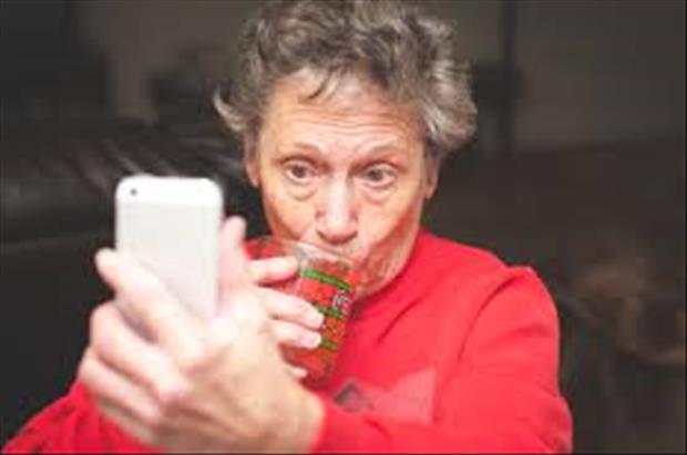 Old people have been taking selfies for decades