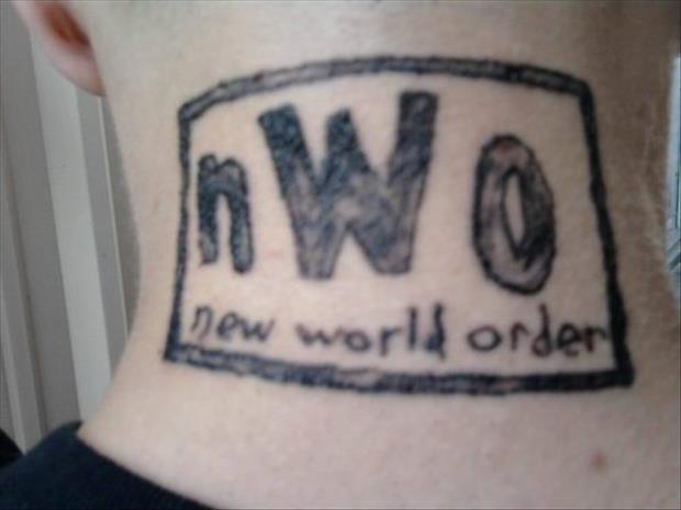 nwo tattoo - Dew world order