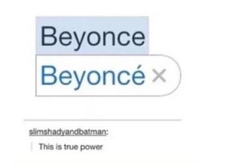 tumblr - number - Beyonce Beyonc slimshadyandbatman This is true power