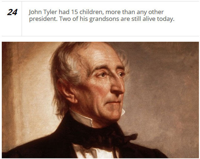 surprising presidential facts