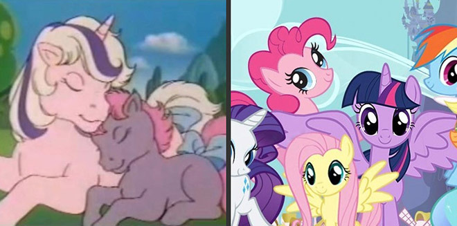 My Little Pony in 1984 vs now.