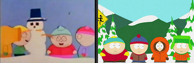 South Park in 1992 vs now.