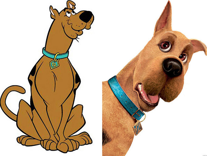 Scooby-Doo in 1969 vs now. I'm usually all for the latest and greatest, but I think I actually prefer the classic Scooby-Doo.