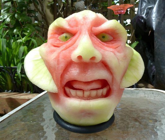 Amazing watermelon carvings