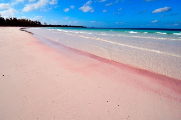 Rock Sound, Bahamas - The well-known pink sands of the Bahamas and the crystal clear water make the beaches a must see.