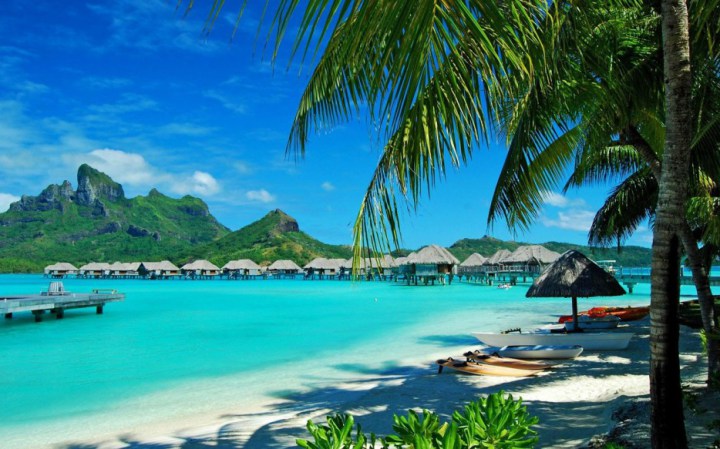 Motu Tehotu, Bora Bora - Known for the above water bungalows, Bora Bora has some of the best beaches in the world. I think its time for a vacation.