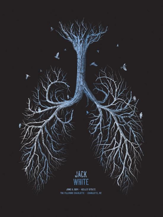 jack white posters - Jack Kelley Stoltz The Fillmore Charlotte Charlotte, Nc