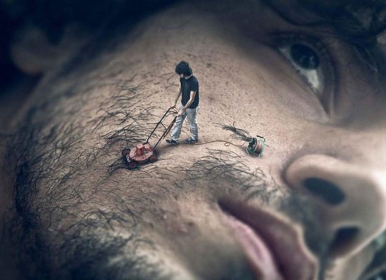 Artist photoshops his crazy dreams into reality