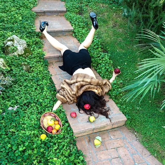 Artist Comically Photographs People Fallen With Their Belongings