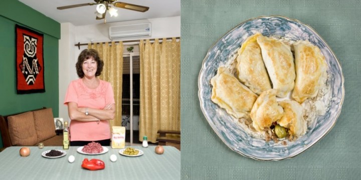 Buenos Aires, Argentina: Empanada Criolla that is, meat stuffed pastry by Susana Vezzetti, 62 years old