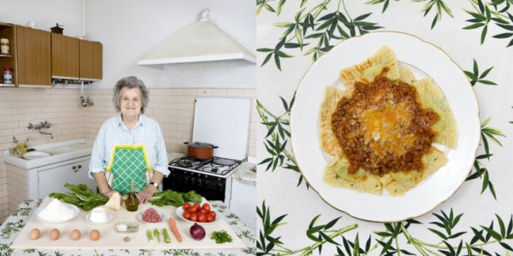 Castiglion Fiorentino, Italy: Swiss chard and ricotta Ravioli with meat sauce by Marisa Batini, 80 years old