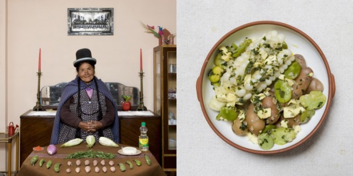 La Paz, Bolivia: Queso Humacha vegetables and fresh cheese soup by Julia Enaigua, 71 years old