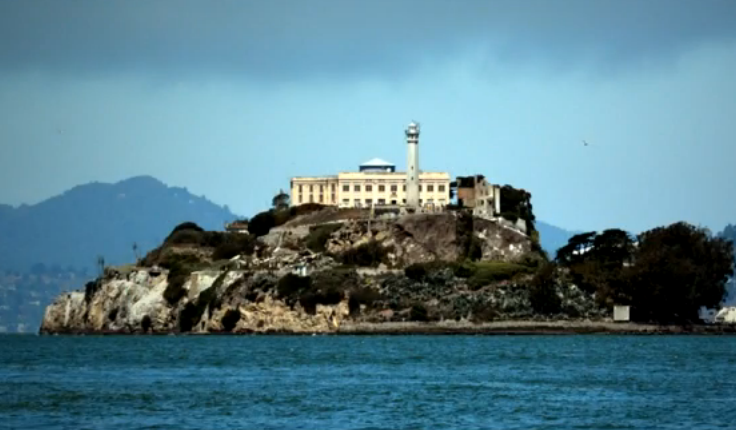 Alcatraz island, San Fransisco - Prison fortress build on an island designed to be escape proof. Violent escape attempts numerous and attacks were plenty. Shut down after 29 years.