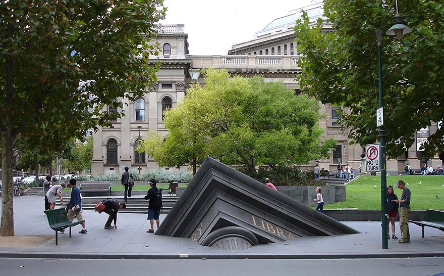 Sinking Building Melbourne, Australia