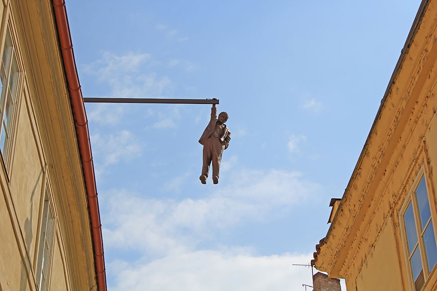Man Hanging Out Prague, Czech Republic